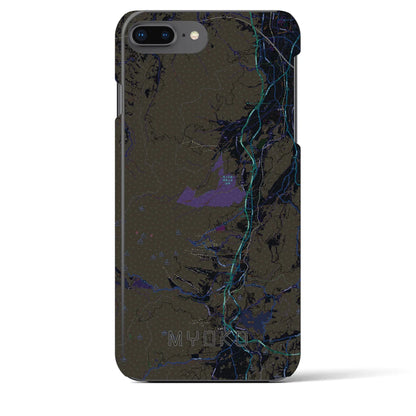 【妙高（新潟県）】地図柄iPhoneケース（バックカバータイプ）