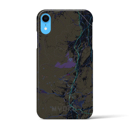 【妙高（新潟県）】地図柄iPhoneケース（バックカバータイプ）