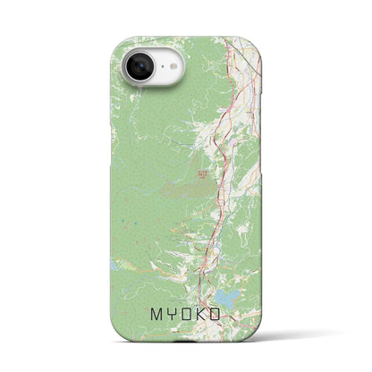 【妙高（新潟県）】地図柄iPhoneケース（バックカバータイプ）