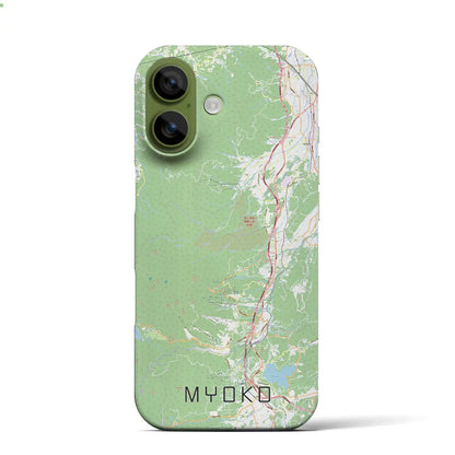 【妙高（新潟県）】地図柄iPhoneケース（バックカバータイプ）