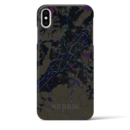 【名張（三重県）】地図柄iPhoneケース（バックカバータイプ）