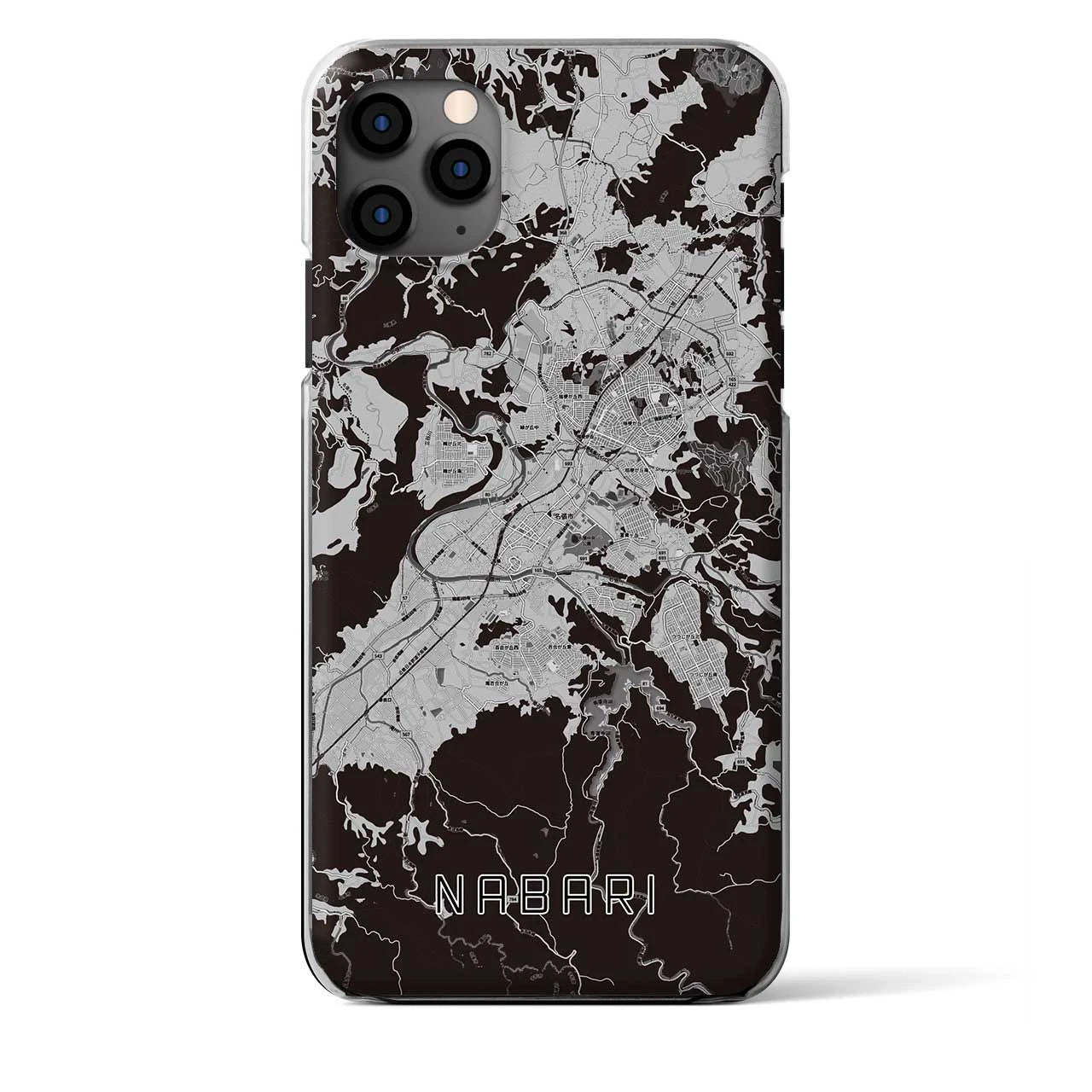 【名張（三重県）】地図柄iPhoneケース（クリアタイプ）