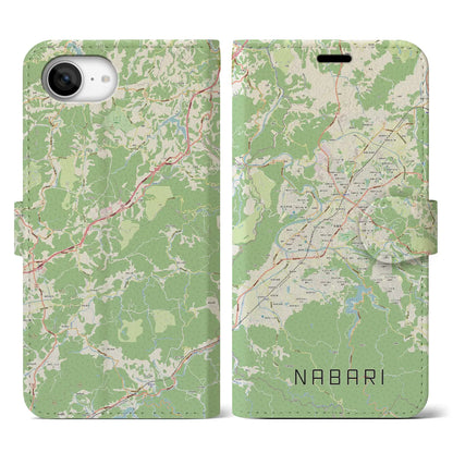 【名張（三重県）】地図柄iPhoneケース（手帳タイプ）
