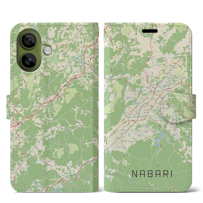 【名張（三重県）】地図柄iPhoneケース（手帳タイプ）