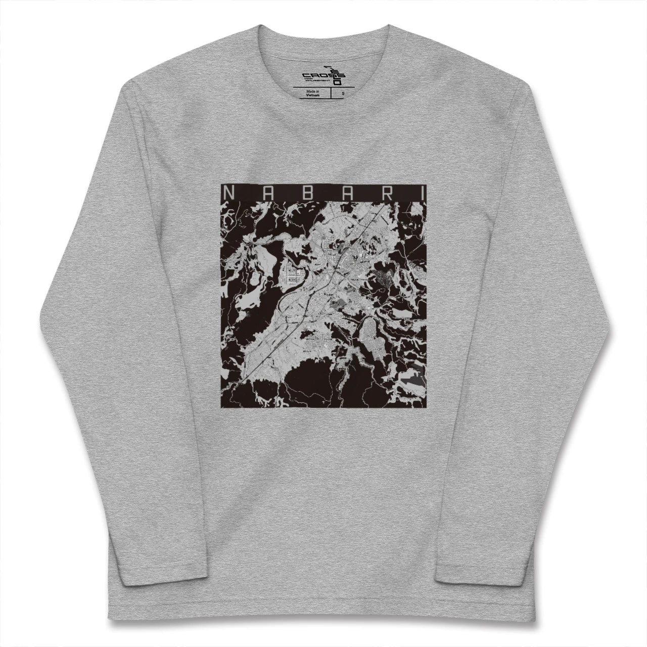 【名張（三重県）】地図柄ロングスリーブTシャツ