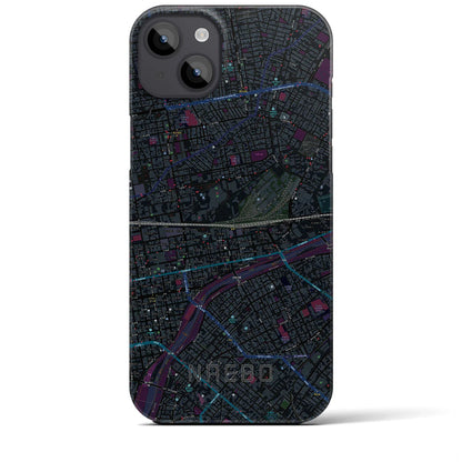 【苗穂（北海道）】地図柄iPhoneケース（バックカバータイプ）