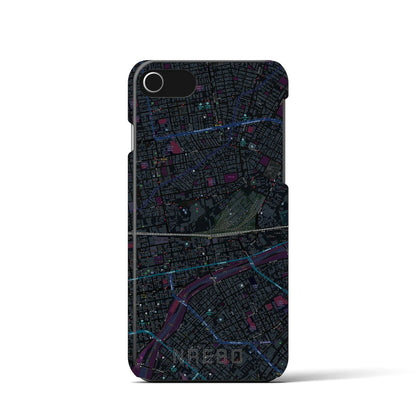 【苗穂（北海道）】地図柄iPhoneケース（バックカバータイプ）