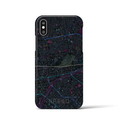 【苗穂（北海道）】地図柄iPhoneケース（バックカバータイプ）