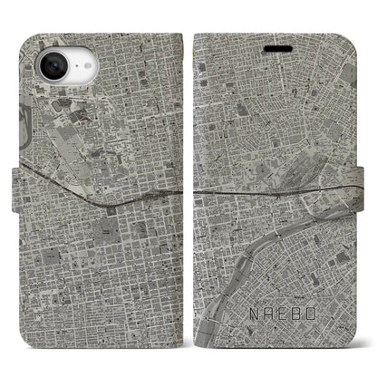 【苗穂（北海道）】地図柄iPhoneケース（手帳タイプ）