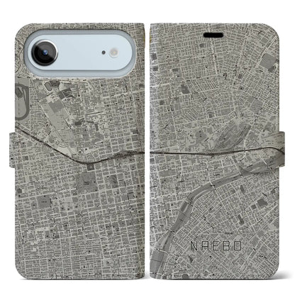 【苗穂（北海道）】地図柄iPhoneケース（手帳タイプ）