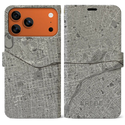 【苗穂（北海道）】地図柄iPhoneケース（手帳タイプ）