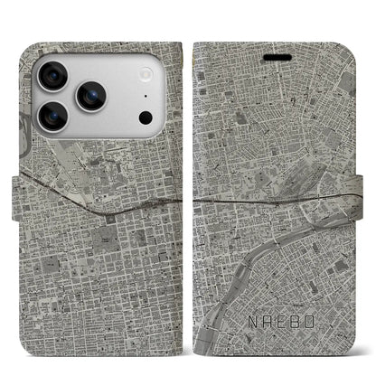 【苗穂（北海道）】地図柄iPhoneケース（手帳タイプ）