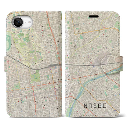 【苗穂（北海道）】地図柄iPhoneケース（手帳タイプ）