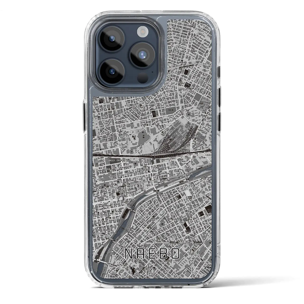 【苗穂（北海道）】地図柄iPhoneケース（MagSafeタイプ）
