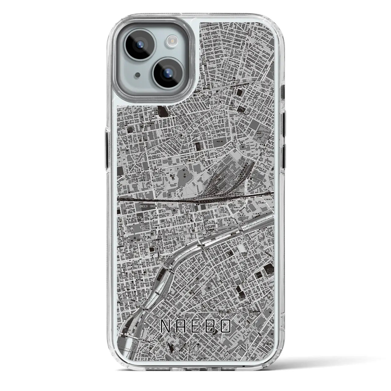 【苗穂（北海道）】地図柄iPhoneケース（MagSafeタイプ）