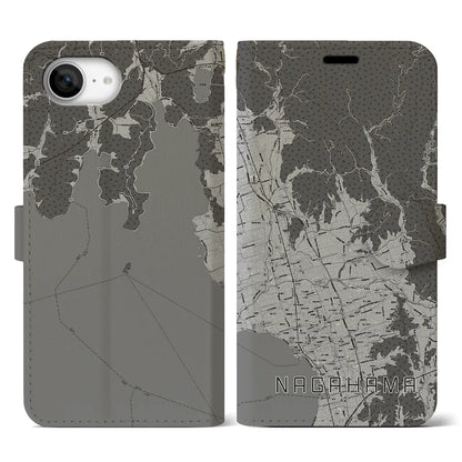 【長浜（滋賀県）】地図柄iPhoneケース（手帳タイプ）