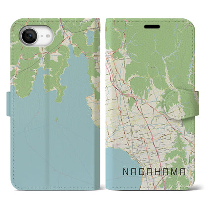 【長浜（滋賀県）】地図柄iPhoneケース（手帳タイプ）