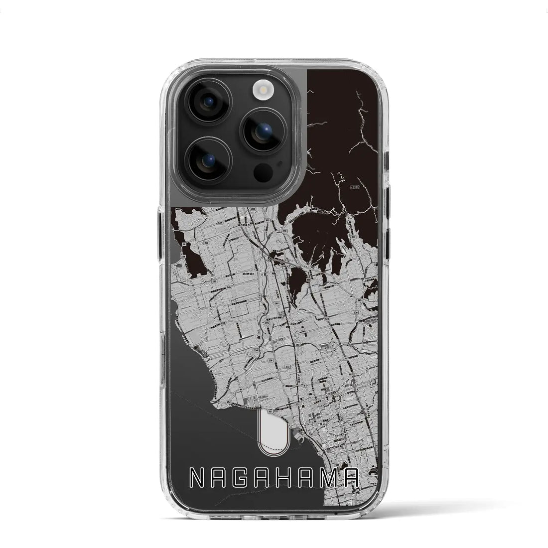 【長浜（滋賀県）】地図柄iPhoneケース（MagSafeタイプ）