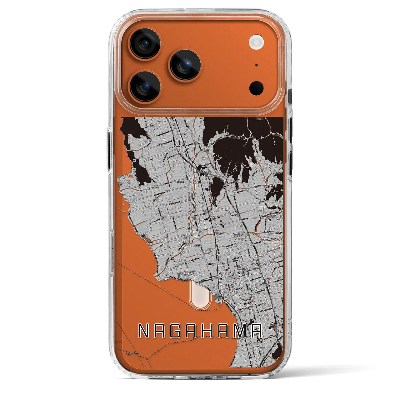 【長浜（滋賀県）】地図柄iPhoneケース（MagSafeタイプ）