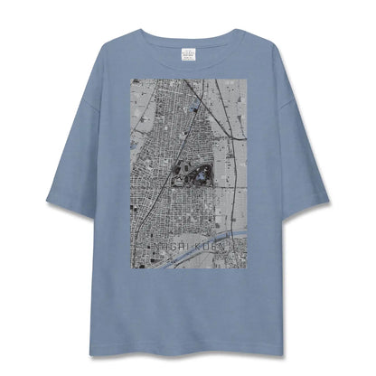 【長居公園（大阪府）】地図柄ビッグシルエットTシャツ