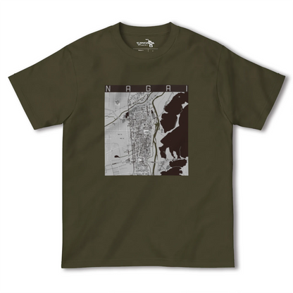 【長井（山形県）】地図柄ヘビーウェイトTシャツ