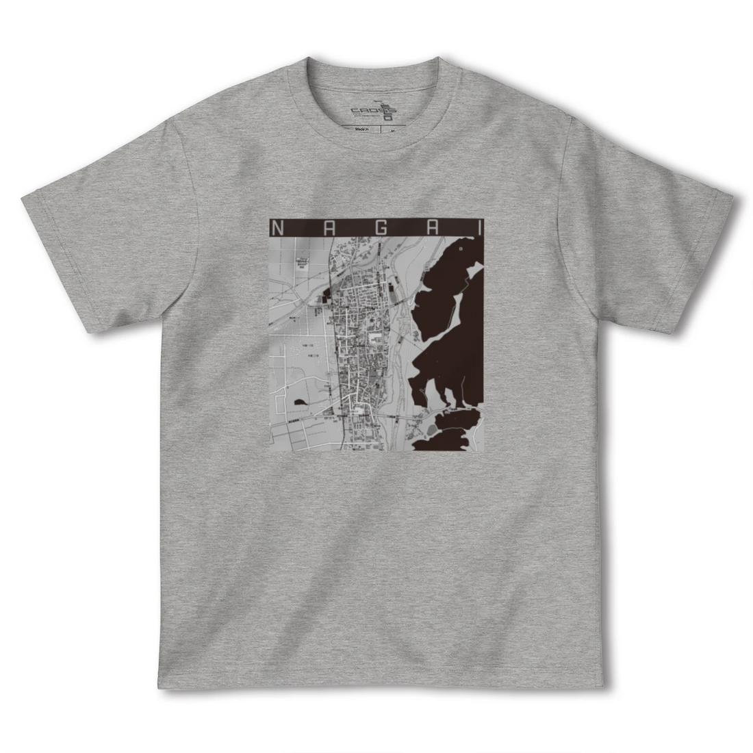 【長井（山形県）】地図柄ヘビーウェイトTシャツ
