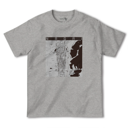 【長井（山形県）】地図柄ヘビーウェイトTシャツ