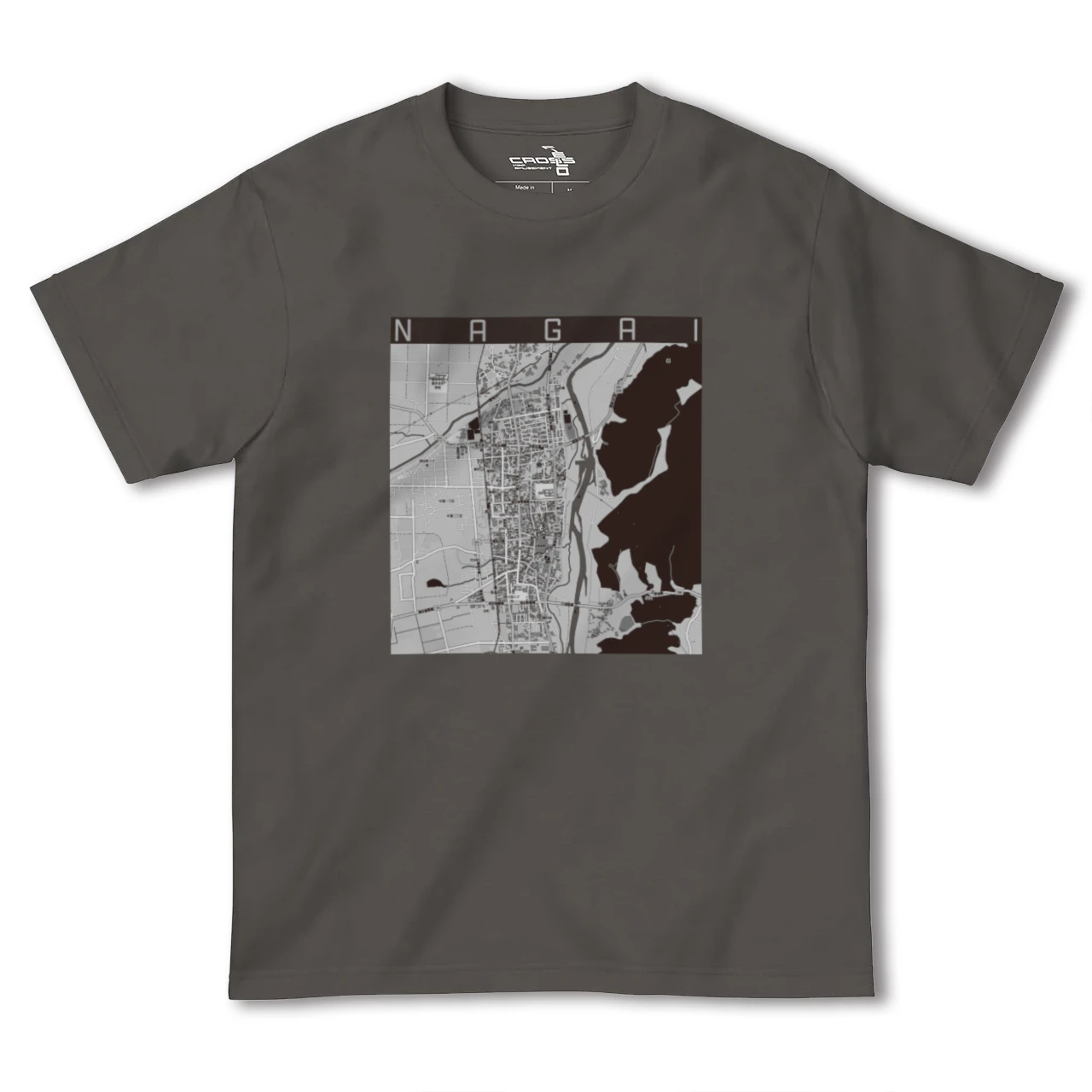 【長井（山形県）】地図柄ヘビーウェイトTシャツ