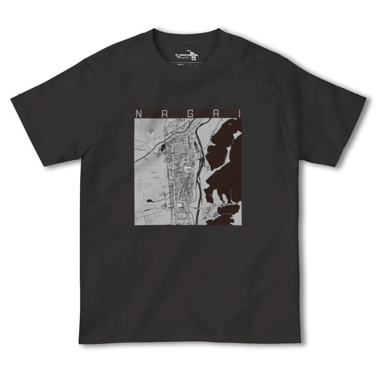 【長井（山形県）】地図柄ヘビーウェイトTシャツ