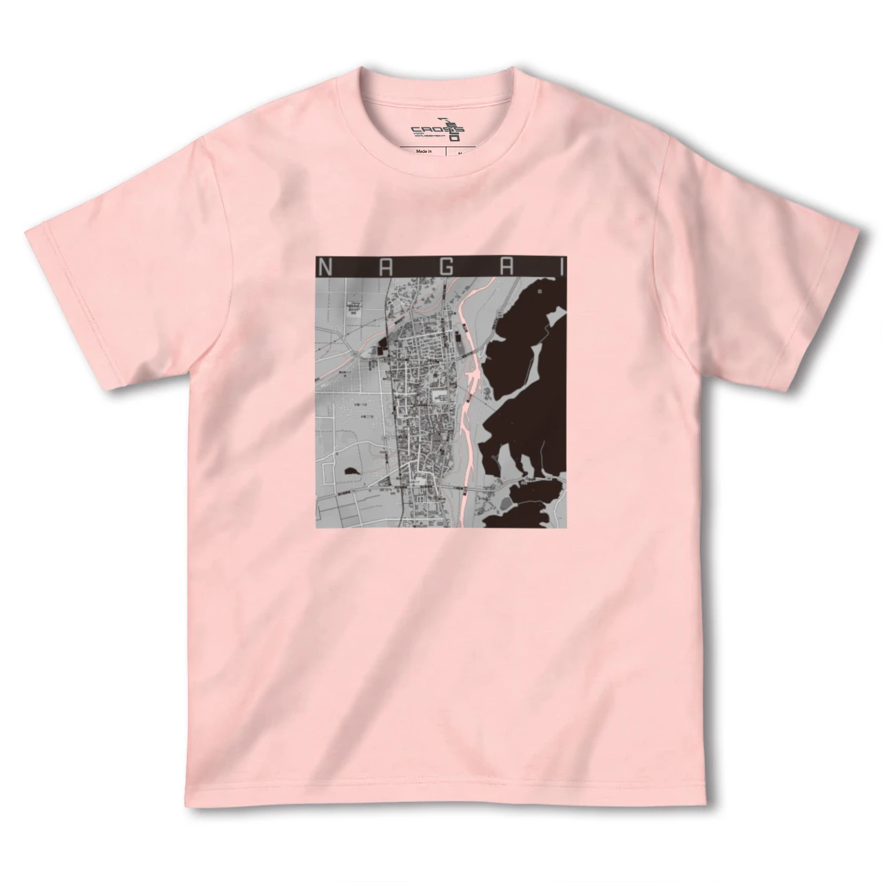【長井（山形県）】地図柄ヘビーウェイトTシャツ