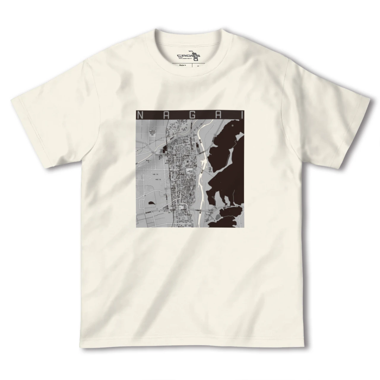 【長井（山形県）】地図柄ヘビーウェイトTシャツ