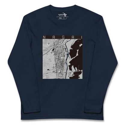 【長井（山形県）】地図柄ロングスリーブTシャツ