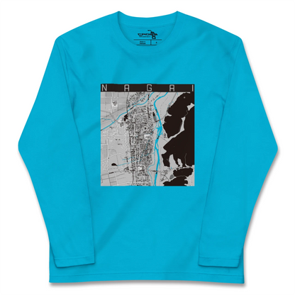 【長井（山形県）】地図柄ロングスリーブTシャツ