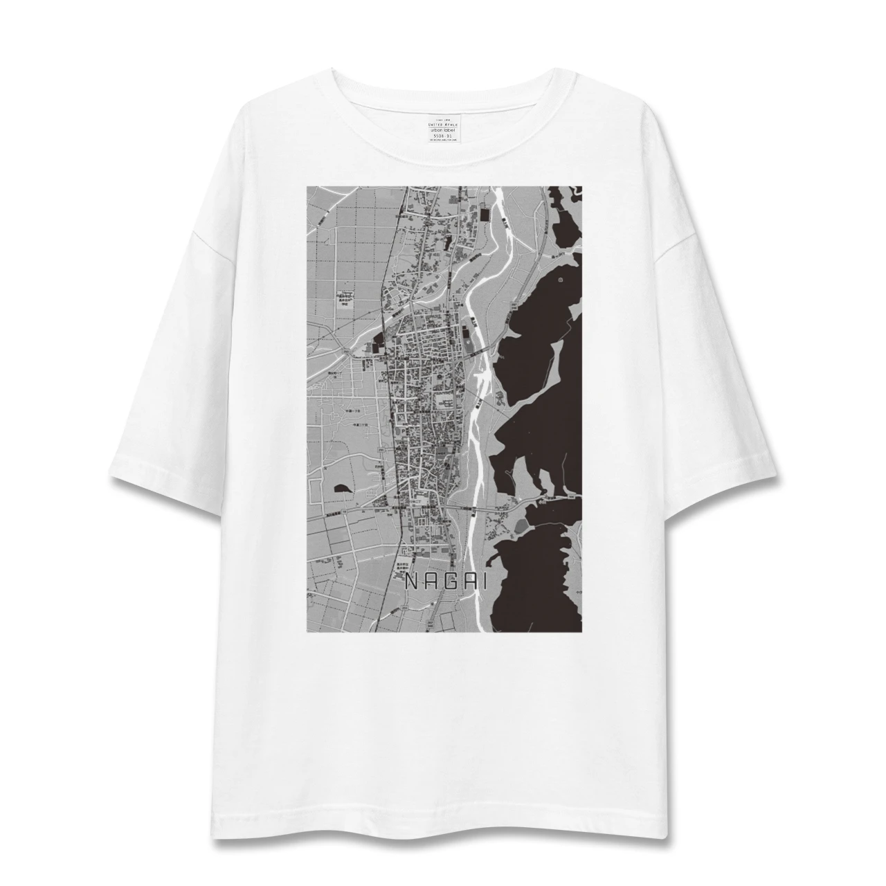 【長井（山形県）】地図柄ビッグシルエットTシャツ
