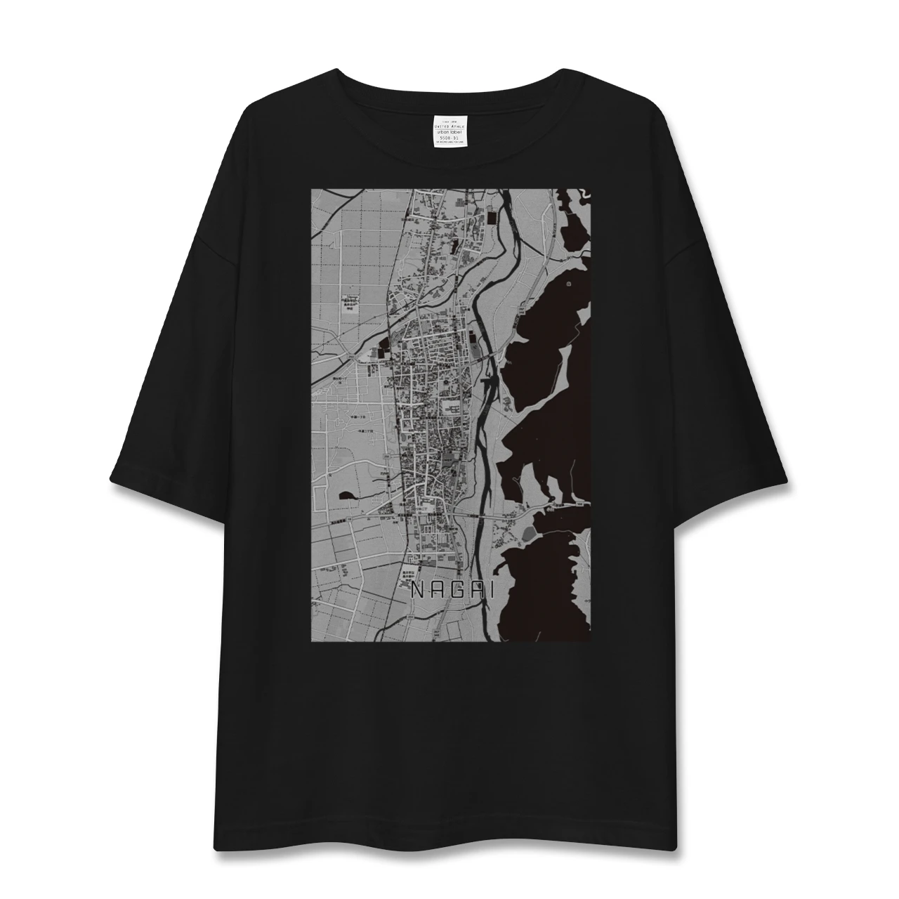 【長井（山形県）】地図柄ビッグシルエットTシャツ