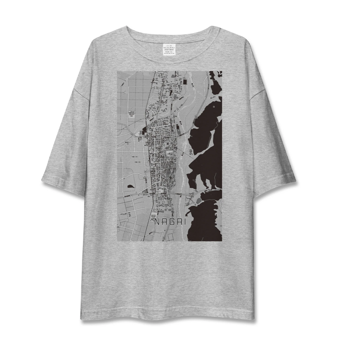 【長井（山形県）】地図柄ビッグシルエットTシャツ