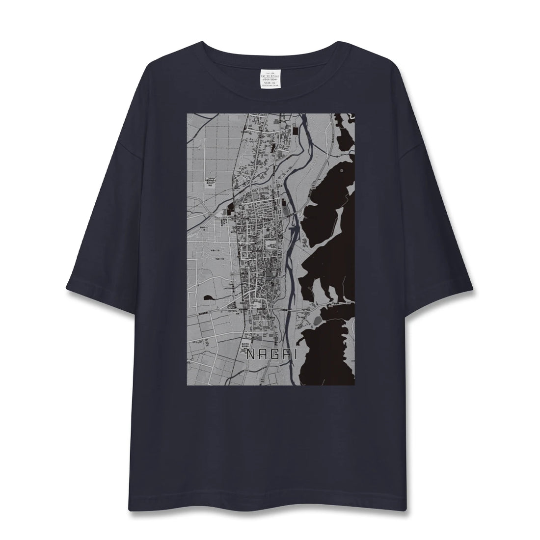 【長井（山形県）】地図柄ビッグシルエットTシャツ