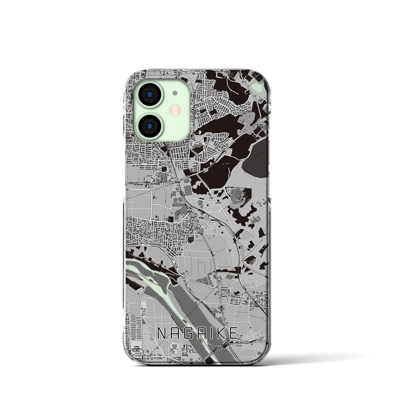 【長池（京都府）】地図柄iPhoneケース（クリアタイプ）