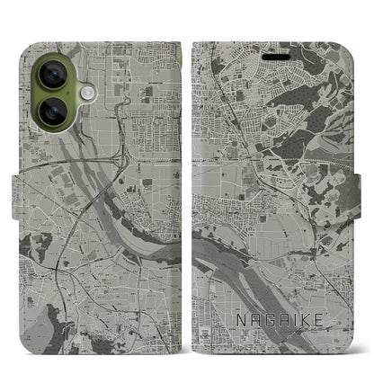 【長池（京都府）】地図柄iPhoneケース（手帳タイプ）