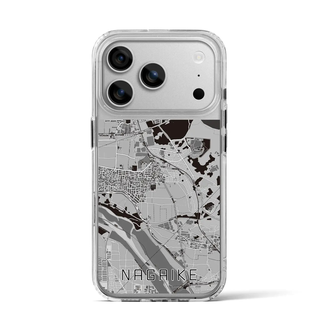 【長池（京都府）】地図柄iPhoneケース（MagSafeタイプ）