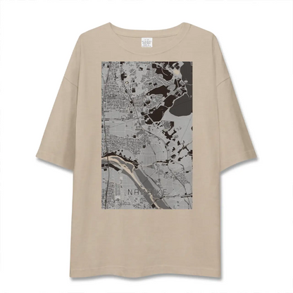 【長池（京都府）】地図柄ビッグシルエットTシャツ