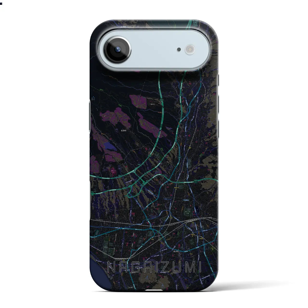 【長泉（静岡県）】地図柄iPhoneケース（バックカバータイプ）