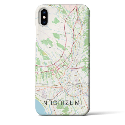 【長泉（静岡県）】地図柄iPhoneケース（バックカバータイプ）