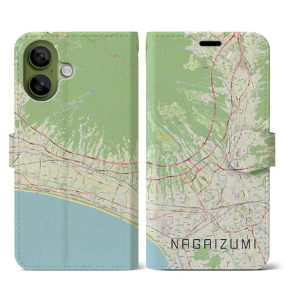 【長泉（静岡県）】地図柄iPhoneケース（手帳タイプ）