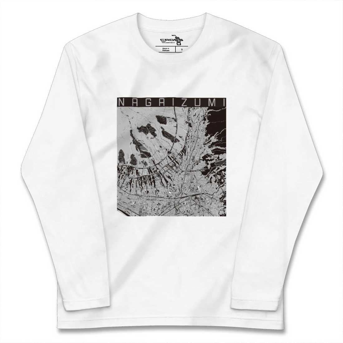 【長泉(静岡県)】地図柄ロングスリーブTシャツ