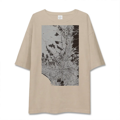 【長泉（静岡県）】地図柄ビッグシルエットTシャツ