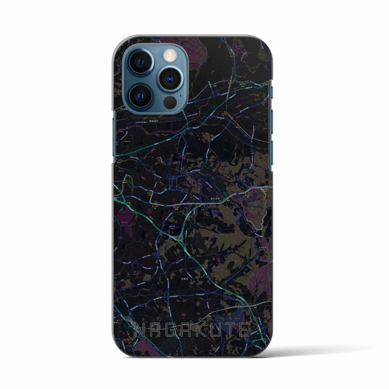 【長久手（愛知県）】地図柄iPhoneケース（バックカバータイプ）