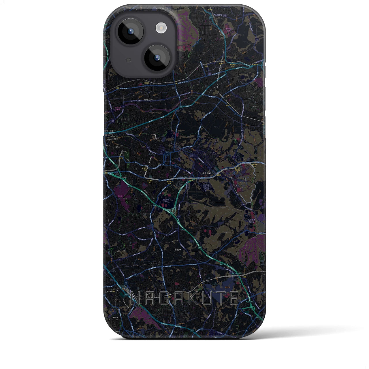 【長久手（愛知県）】地図柄iPhoneケース（バックカバータイプ）