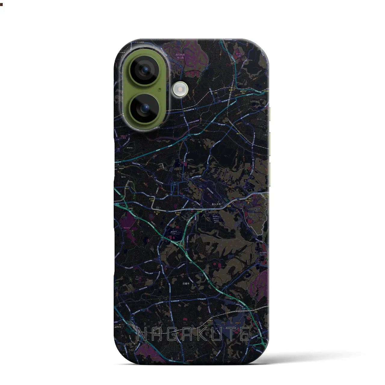 【長久手（愛知県）】地図柄iPhoneケース（バックカバータイプ）