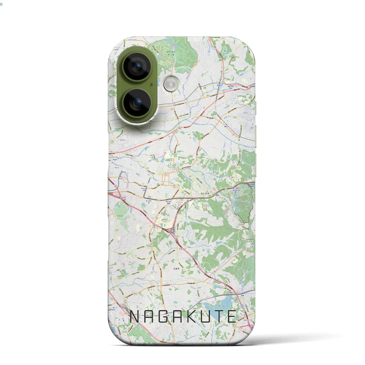 【長久手（愛知県）】地図柄iPhoneケース（バックカバータイプ）